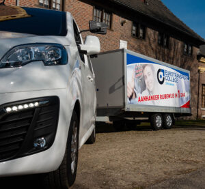 aanhangwagen lesauto euro transport college